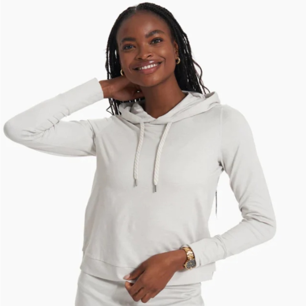 VUORI Halo Essential Hoodie ‘Heather salt’ women’s